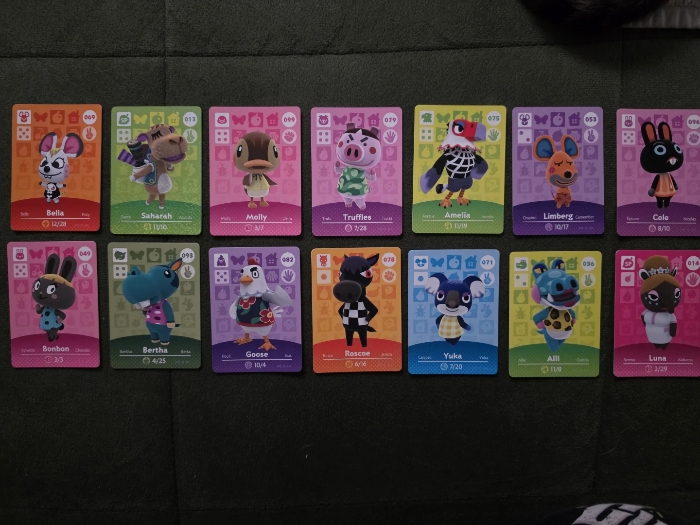 Animal Crossing Amiibo Cards Lot