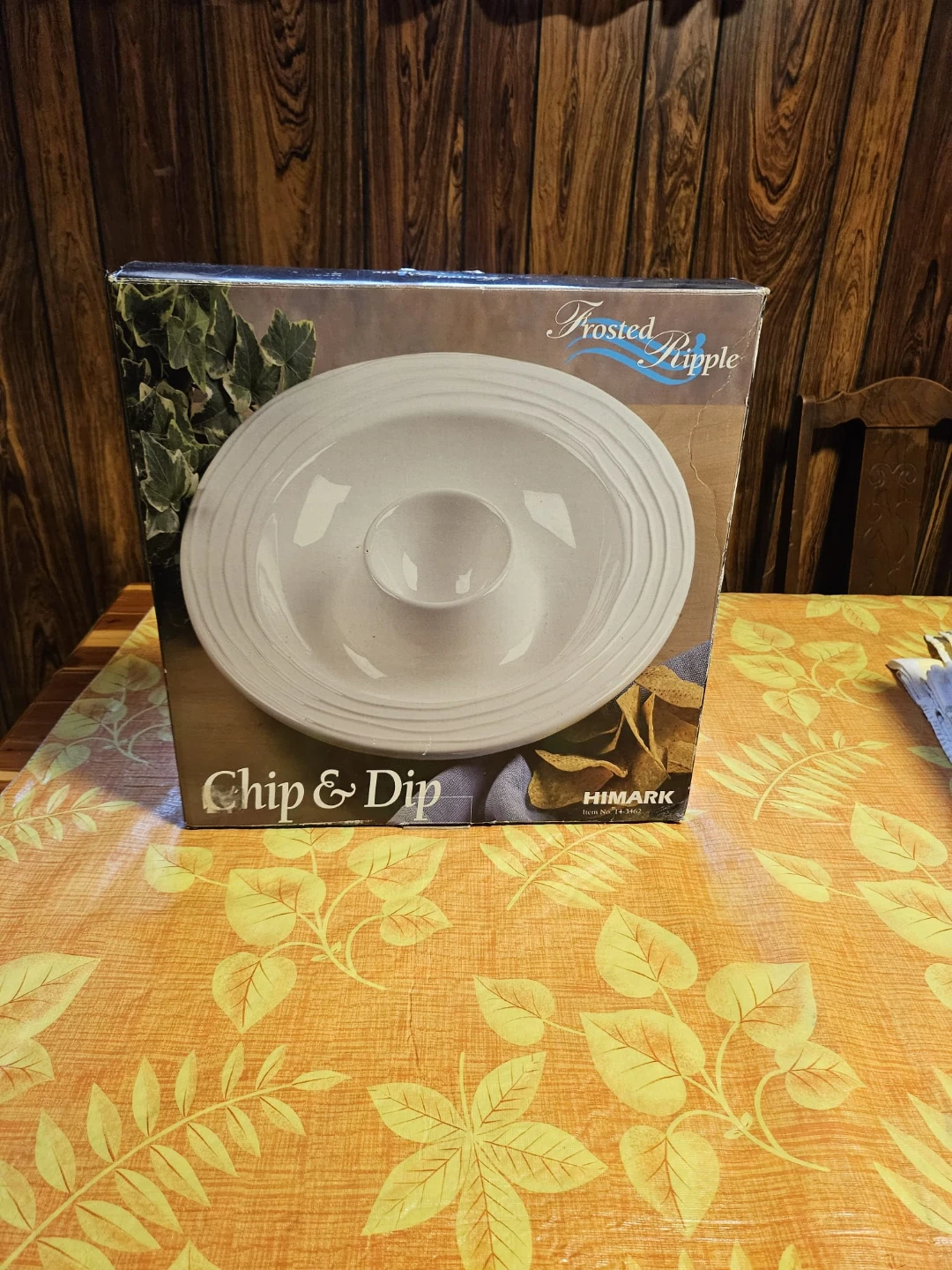 Himark Frosted Ripple Chip & Dip Bowl