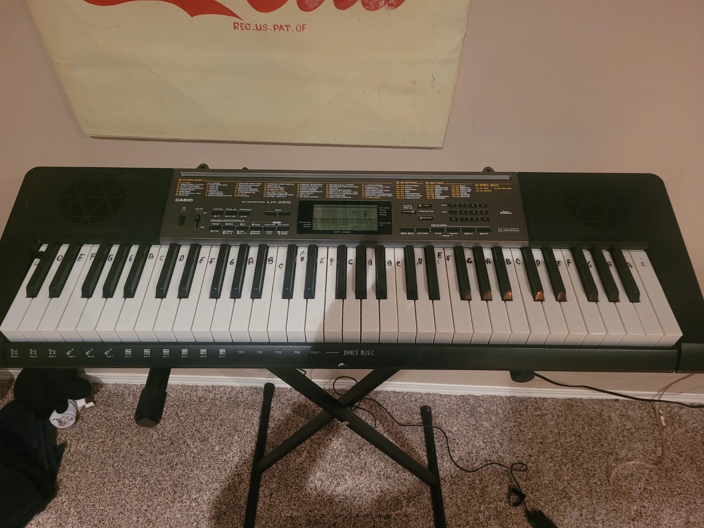Casio LH-260 Electronic Keyboard with Stand - photo 2