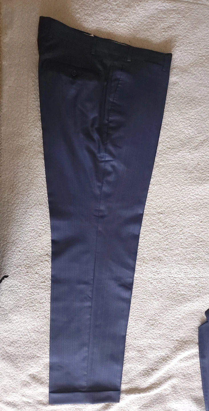 Cezareo Cabone, made in Italy, navy Suit. Size 52 - photo 4