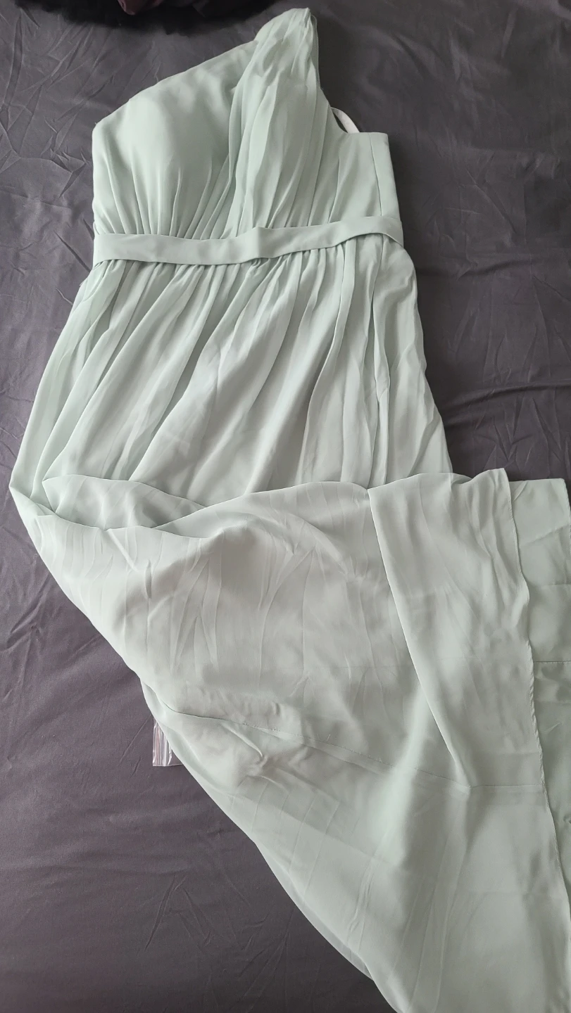 Light Green One-Shoulder Maxi Dress - photo 2