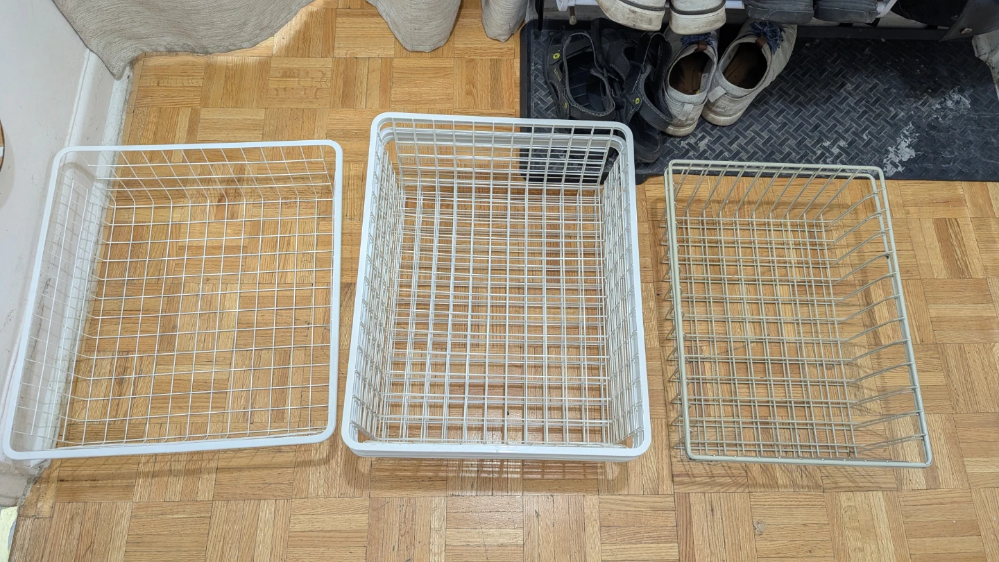 Metal Wire Basket Organizer Bins Chest Freezer Storage - photo 2