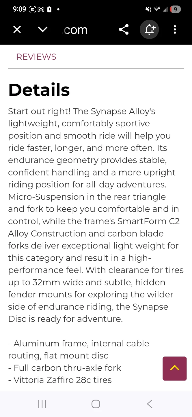 Cannondale Synapse Disc Women's Sora Bike - 48cm - photo 4