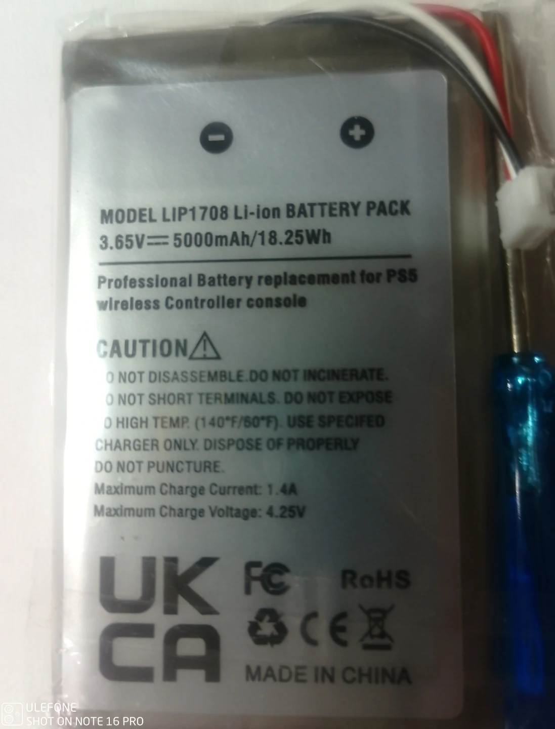 LIP1708 Battery 5000mAh - photo 2