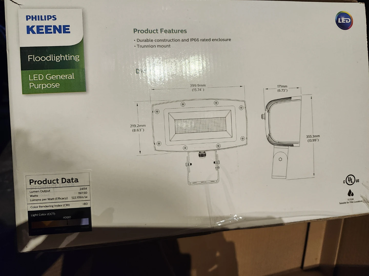 New Philips KEENE LED General Purpose Floodlight - photo 2