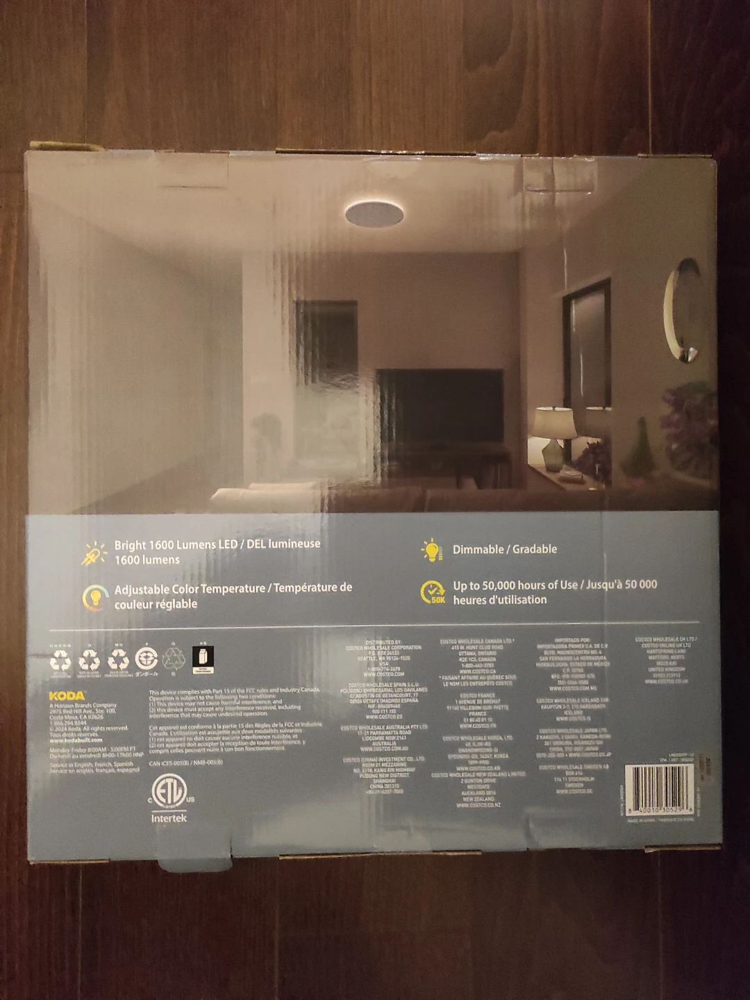 NEW! KODA Modern 15" LED Ceiling Light with Backlight - photo 2