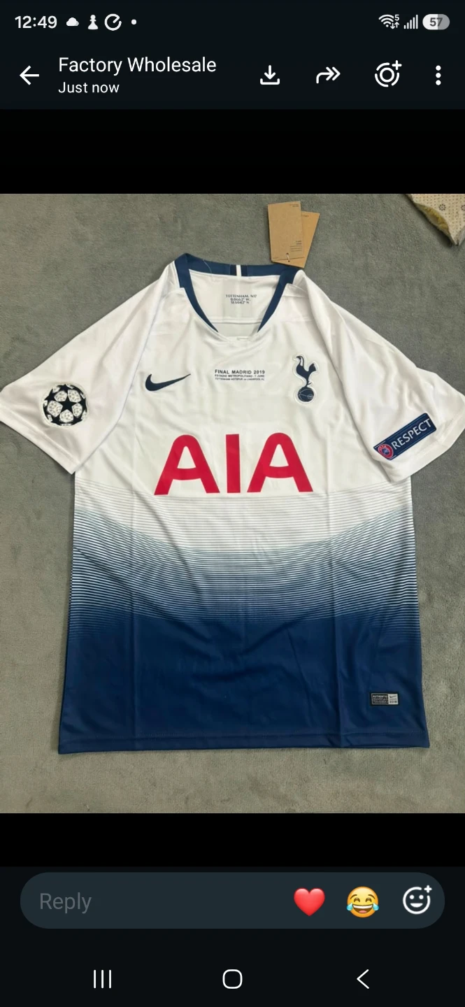 Son #7 Tottenham Hotspurs 2019 UCL final retro jersey - photo 4