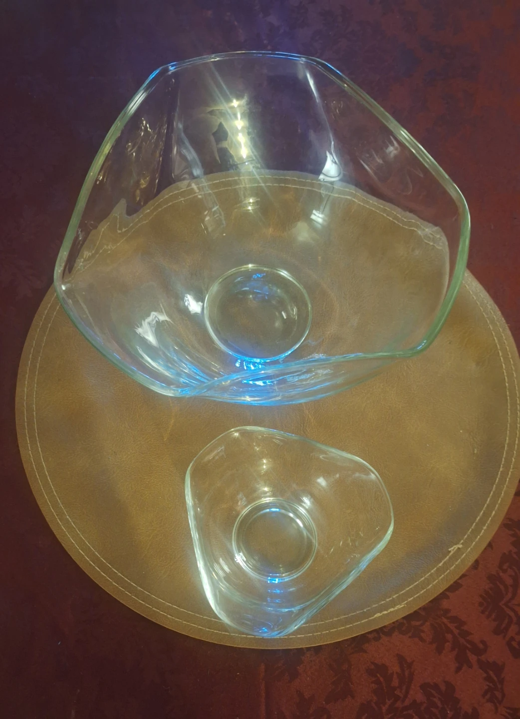 Chip & Dip Glass Bowl Set