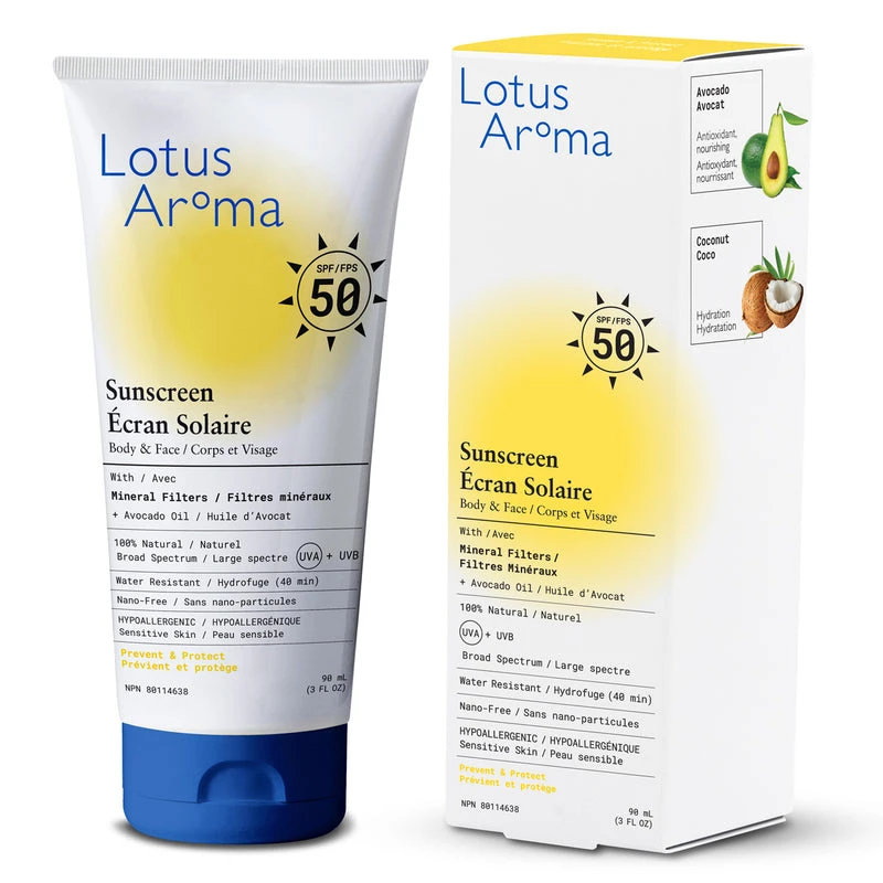 Lotus Aroma Body & Face Mineral Sunscreen SPF 50