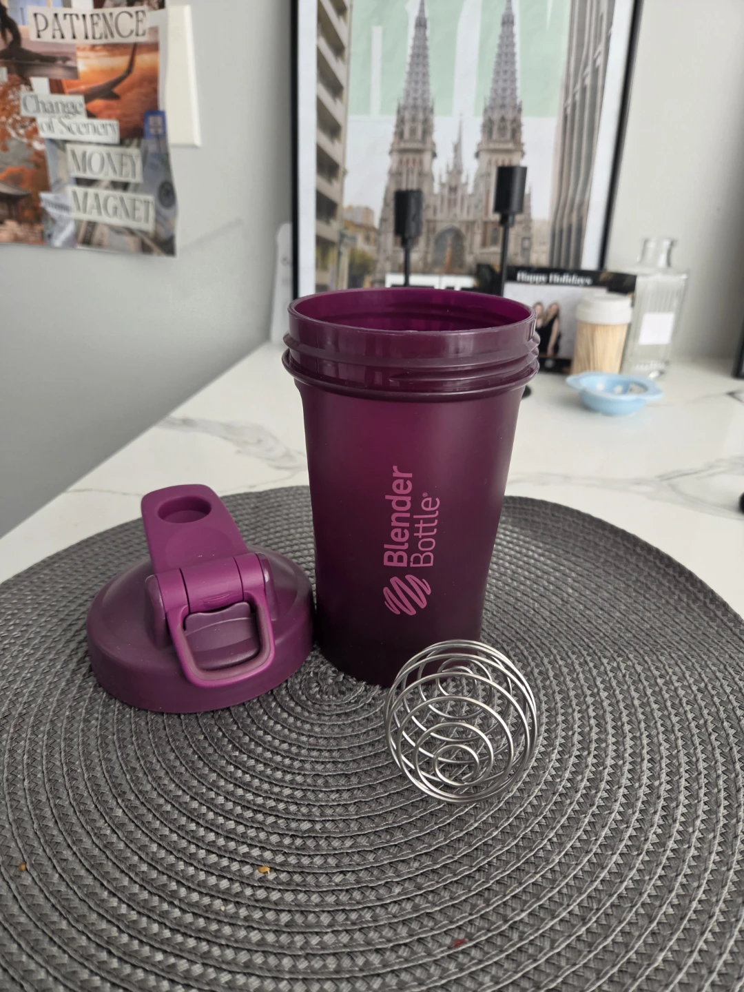 Blender Bottle - Purple Shaker Bottle