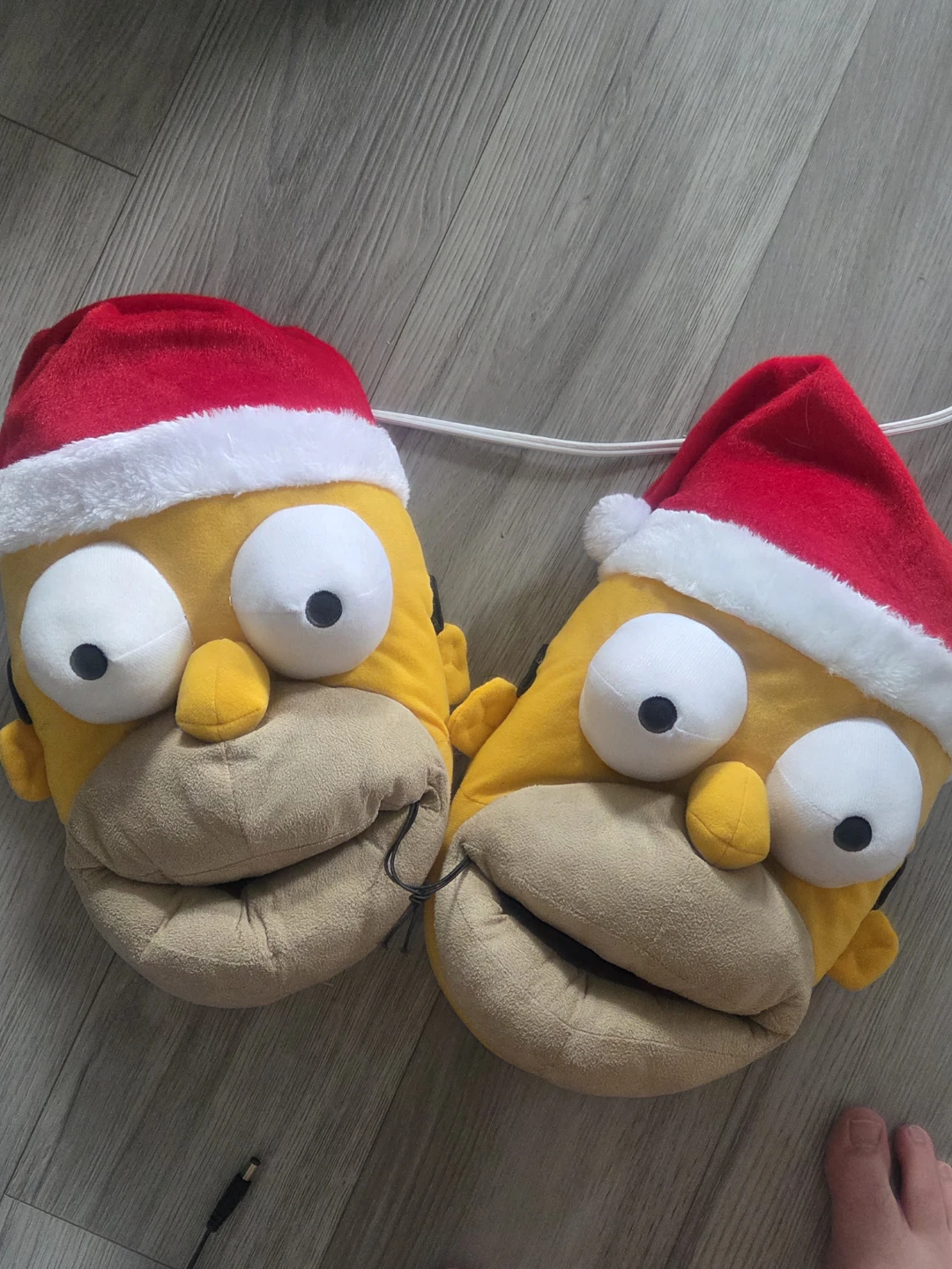 The Simpsons Homer Simpson Christmas Slippers