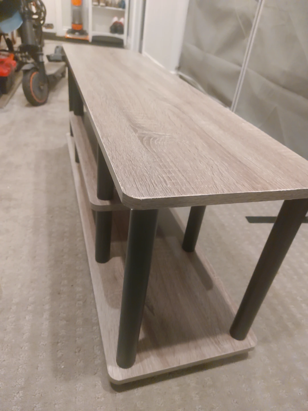 Wood 3-Tier Media Console Stand - photo 5