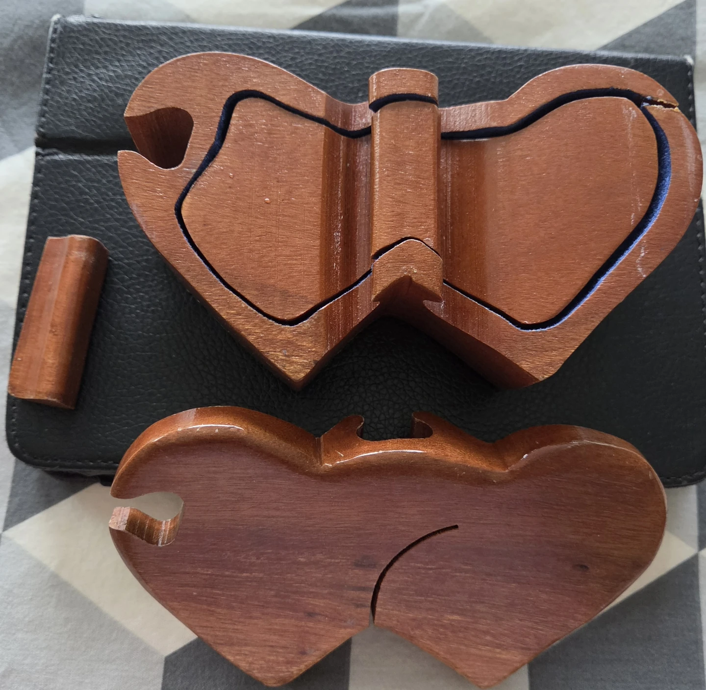 Wooden Heart Puzzle Jewelry Box - photo 2
