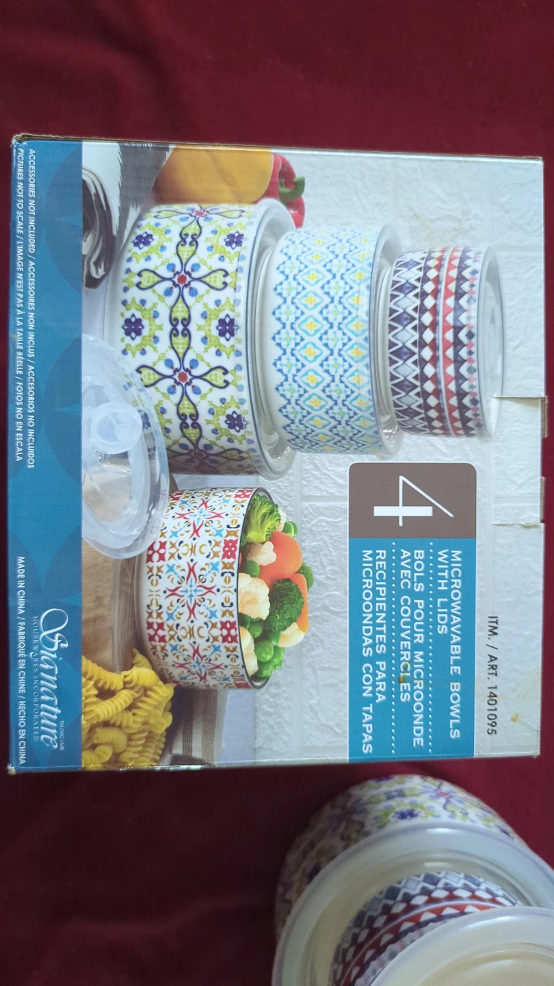 Signature 4 Microwavable Bowls with Lids - photo 4