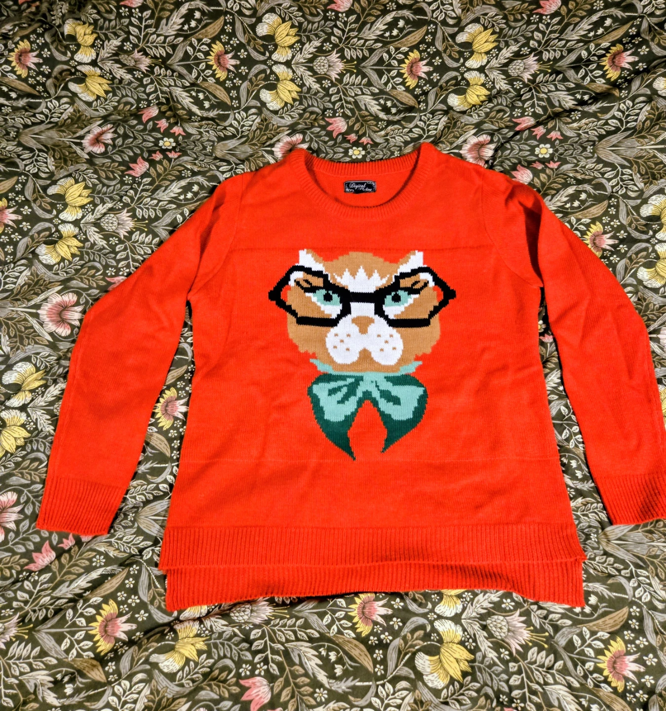 Orange Cat Sweater L/G