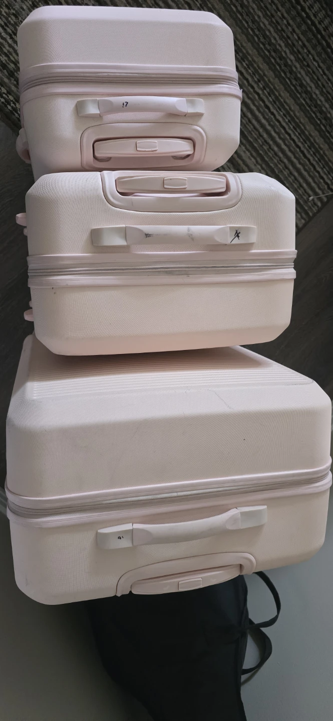 Set of 3 Pink Luggage - Hardshell Suitcases - photo 4