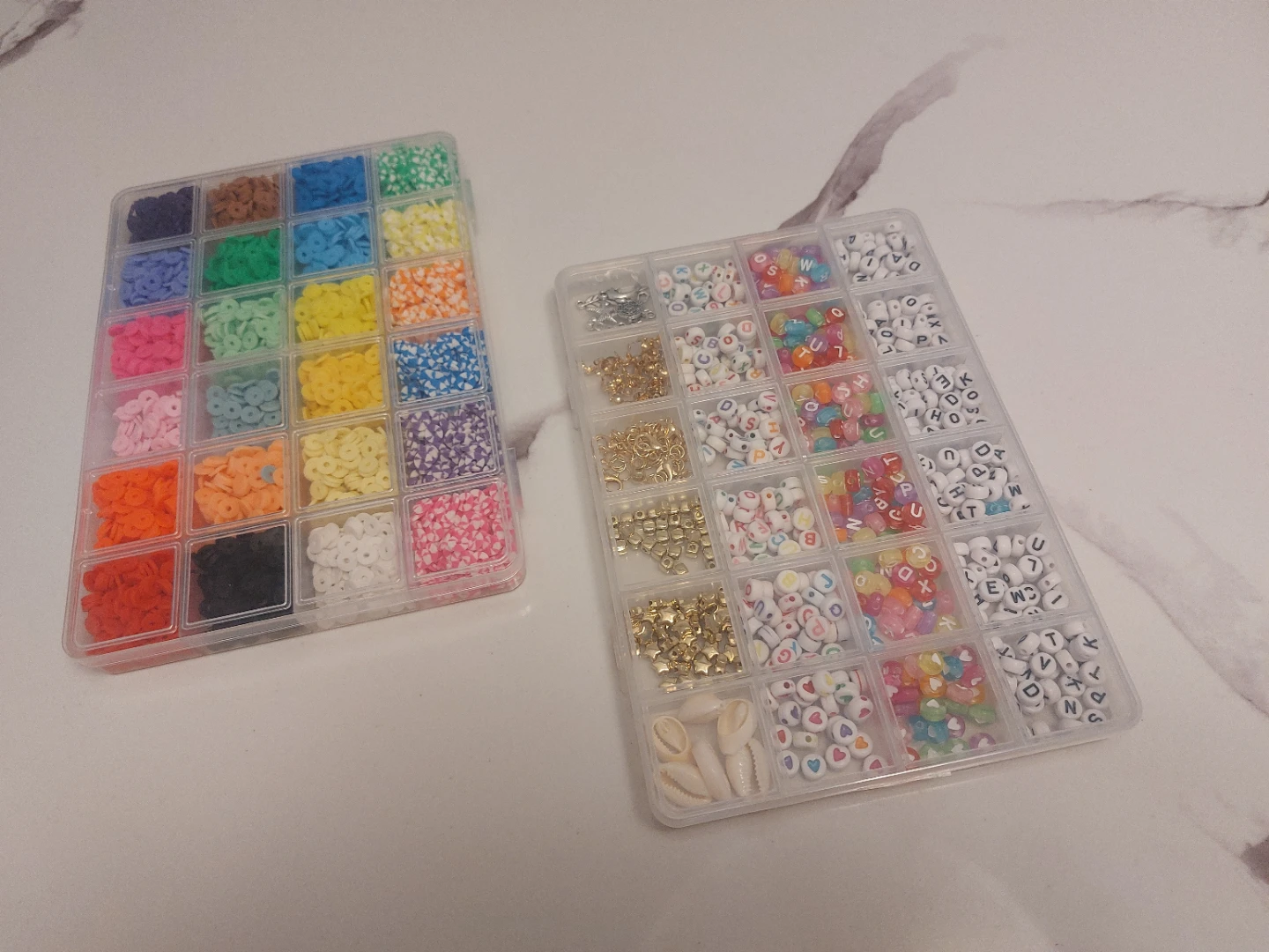 Bead Crafting Kit - Assorted Beads, Charms & Clasps