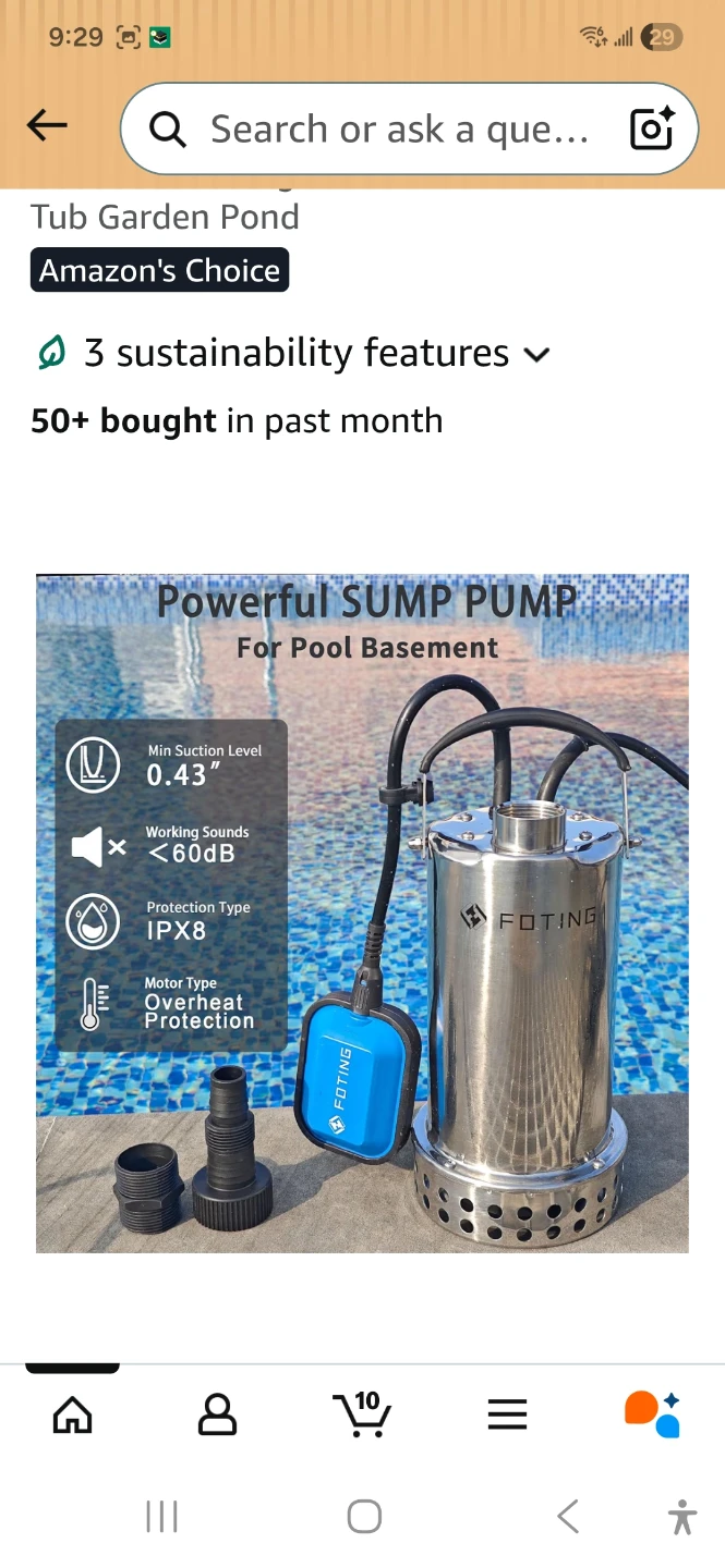 FOTING Automatic Sump Pump - photo 3