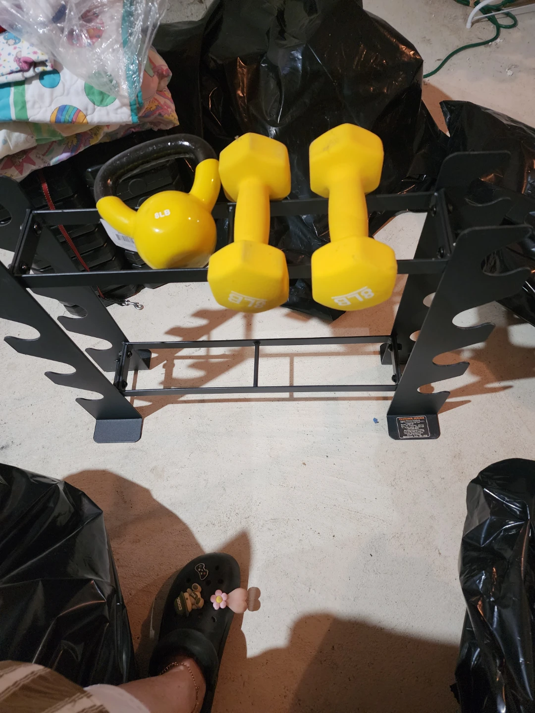 Dumbbell and Kettlebell Set with Rack - photo 2