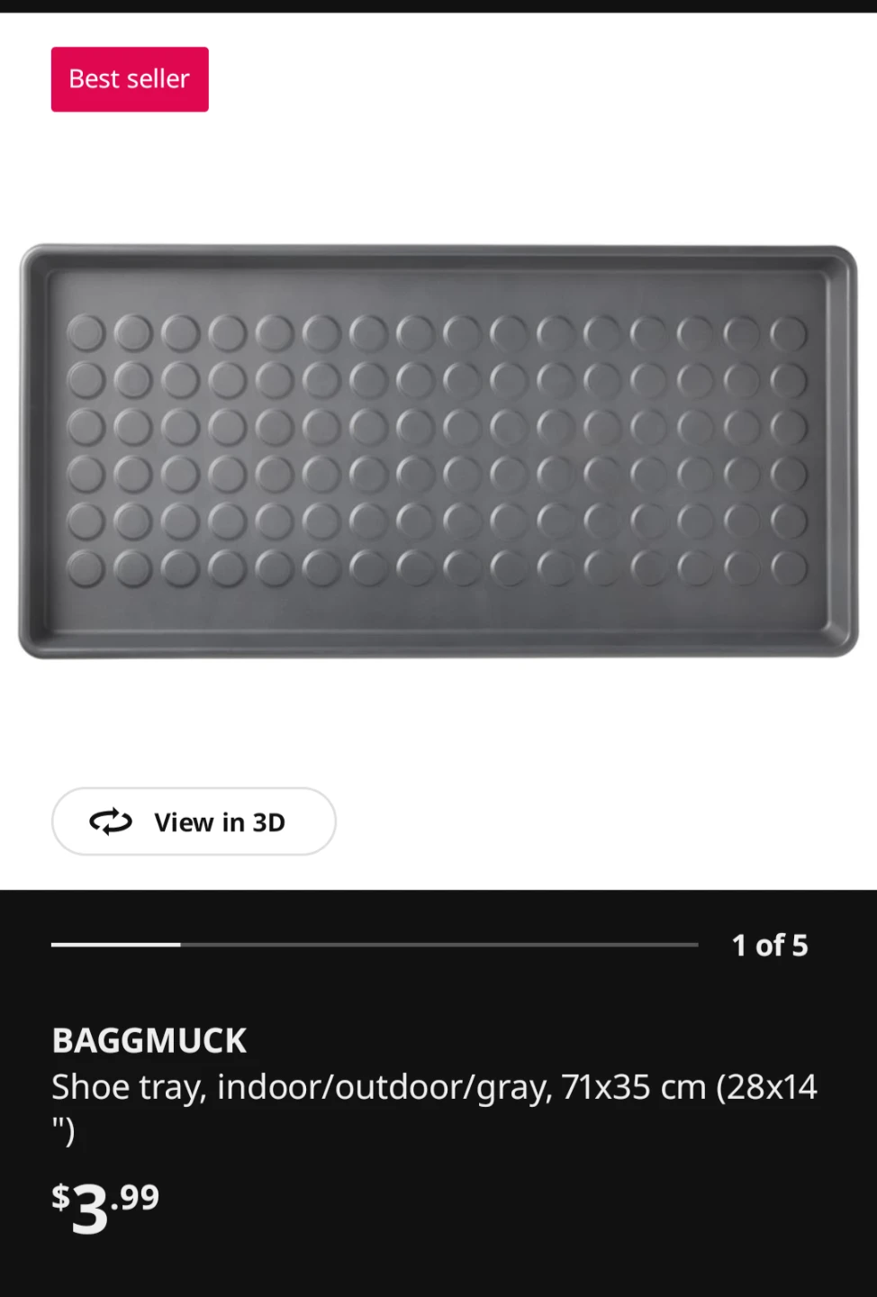 The IKEA GREJIG Shoe Rack - photo 2