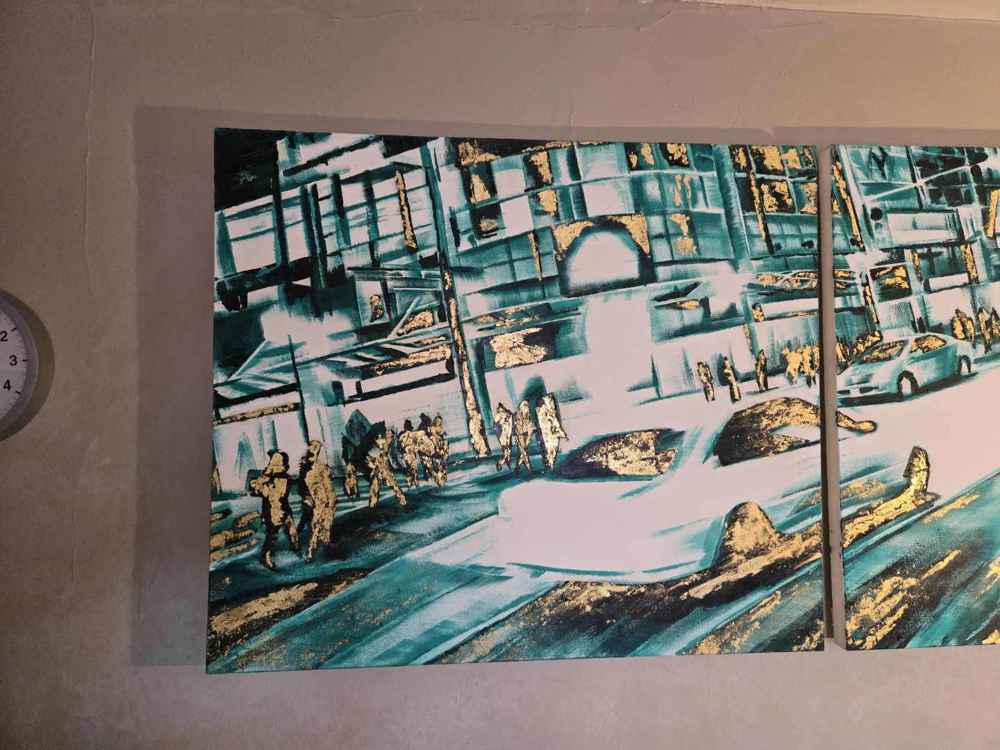 Real Gold + Oil Painting 2016 Toronto Yonge and Dundas - photo 3
