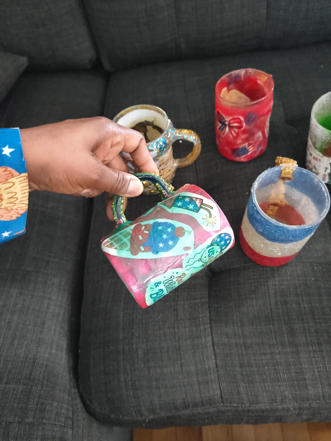 Handmade Glitter Mugs and Cups - photo 3