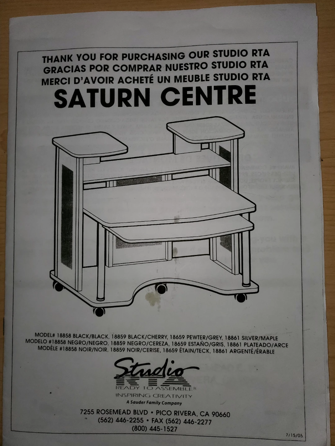 Studio RTA Saturn Centre Desk - photo 3