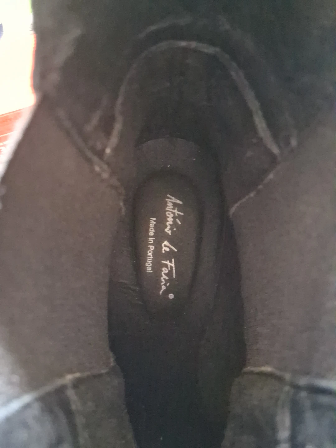 Antonio de Faria Black Suede Chelsea Boots Size 9 - photo 4
