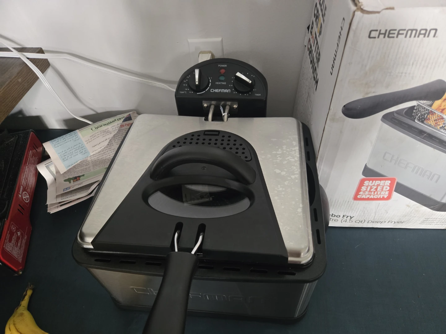 Chefman 4.5L Turbo-Fry Stainless Steel Deep Fryer - photo 2