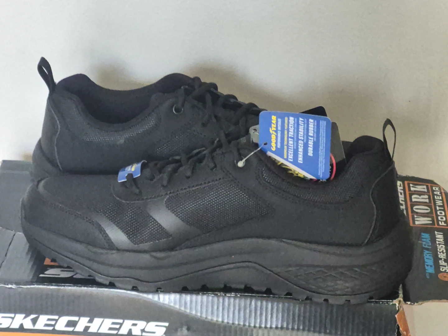 Skechers Men's Black Slip Resistant Work Shoes - photo 5