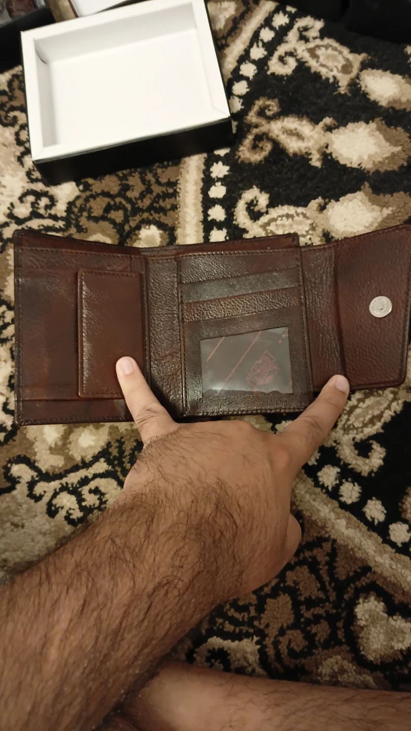 Bessel Genuine Pure Premuim Leather Tri-Fold Wallet - photo 3