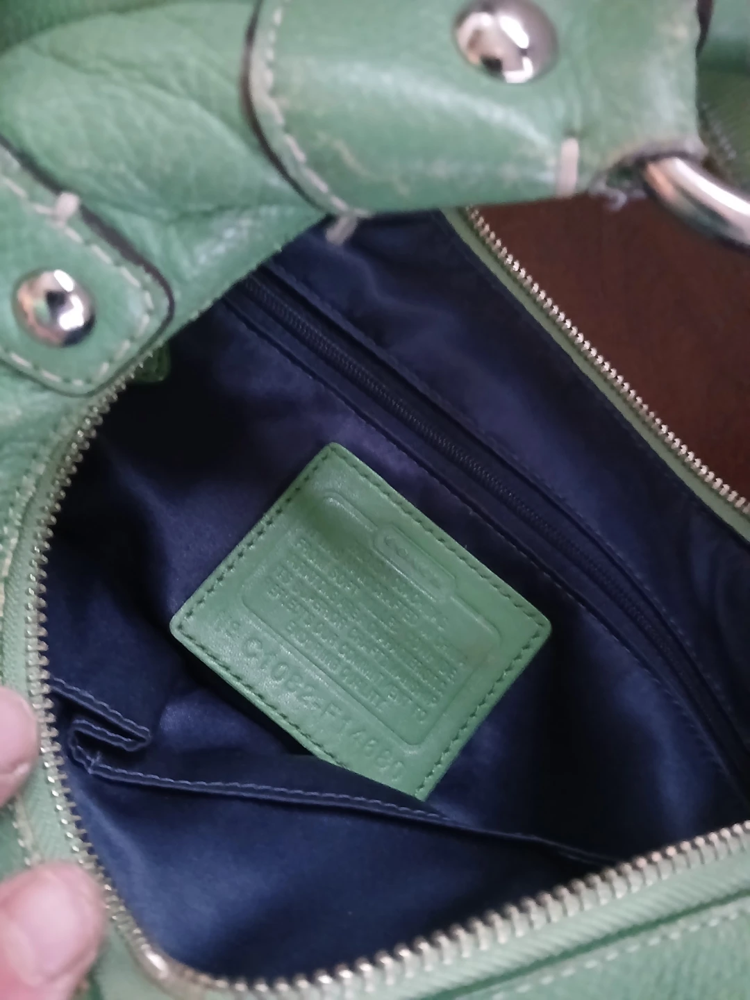 Coach Hobo Bag - Green Leather - photo 3