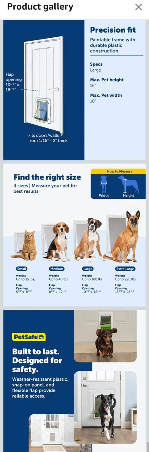 PetSafe Large Plastic Pet Door - photo 4
