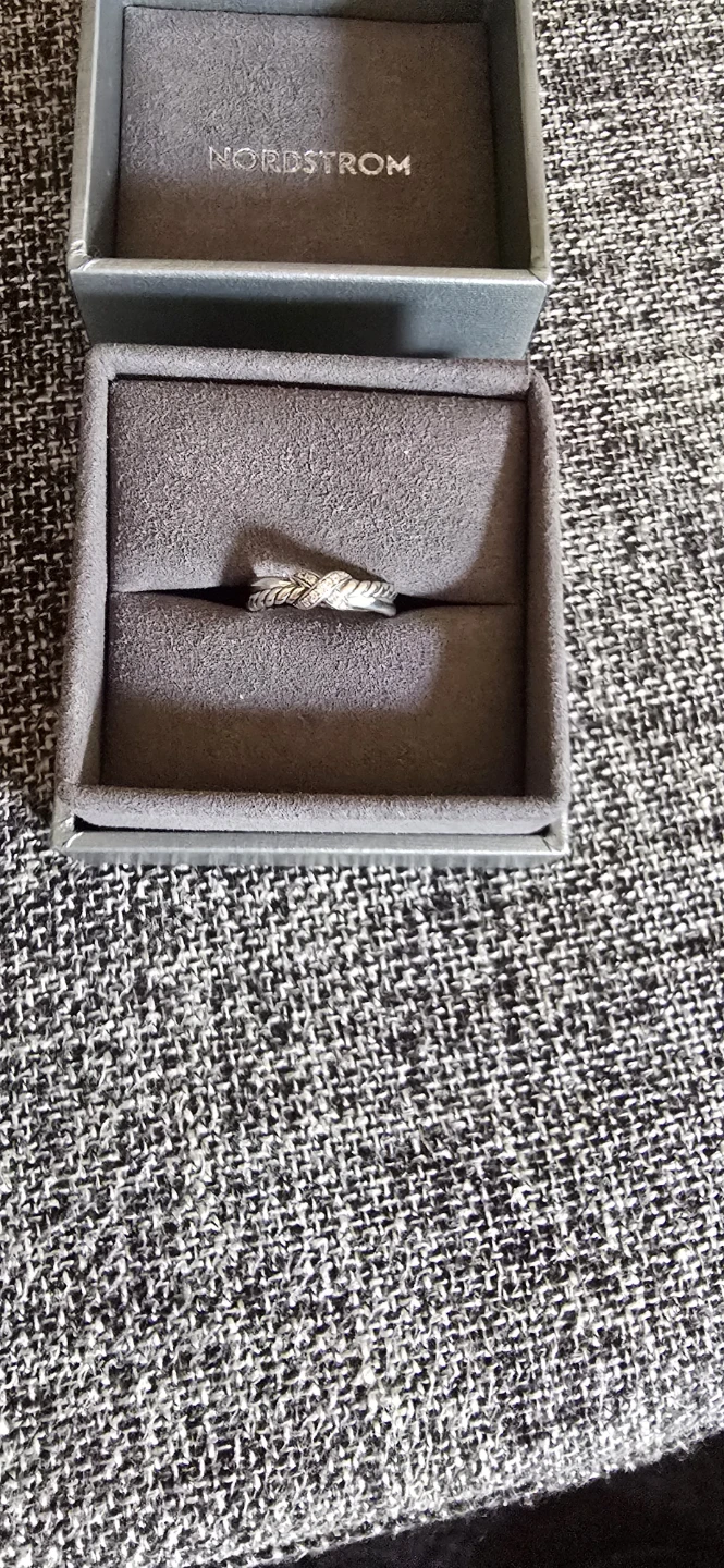 David Yurman Sterling Silver & Diamond Petite X Ring - photo 2