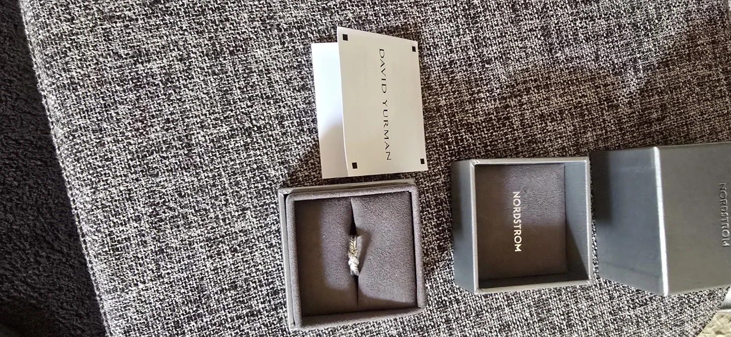 David Yurman Sterling Silver & Diamond Petite X Ring - photo 4