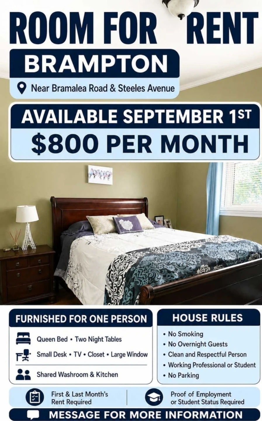 Furnished Room Rental