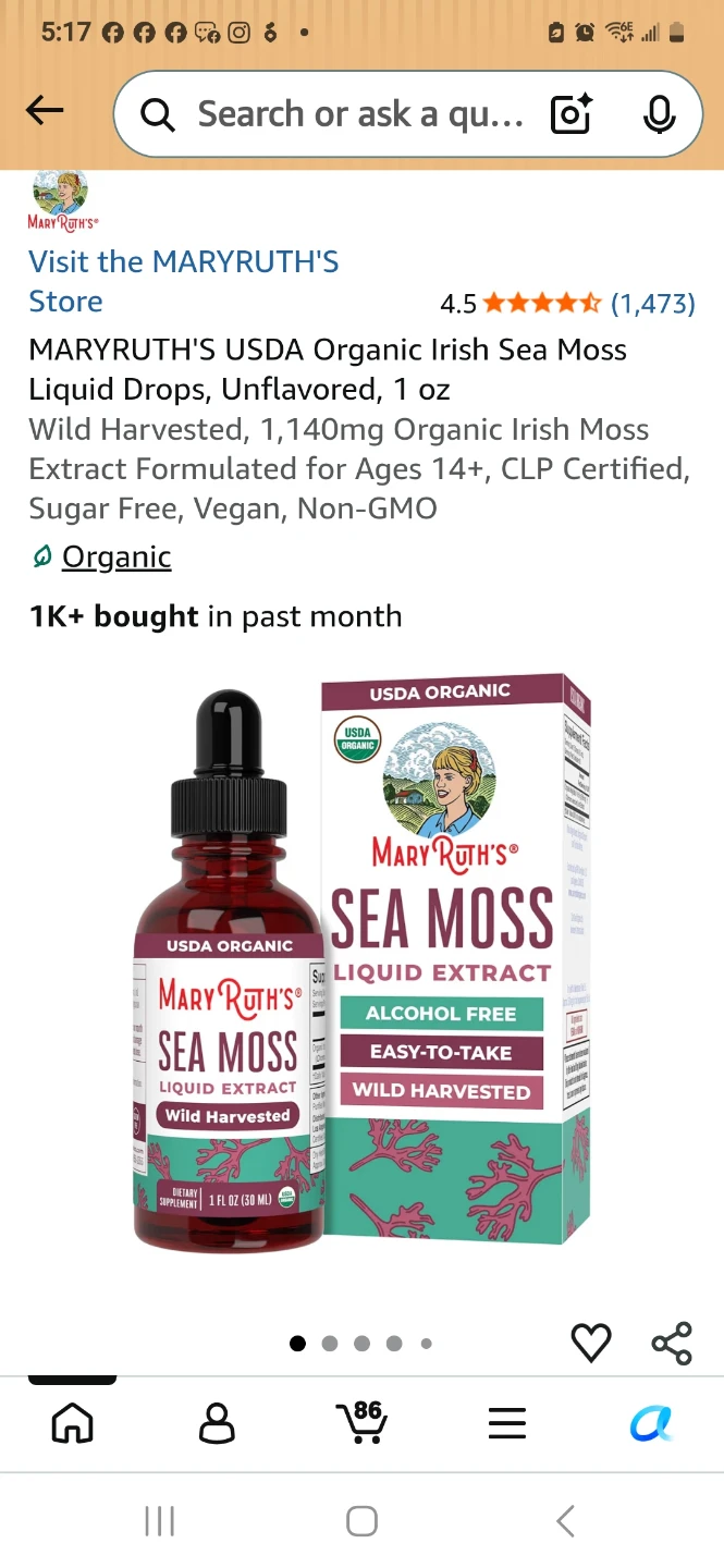 Mary Ruth's Organic Sea Moss Liquid Extract 1 oz 3 boxes - photo 4