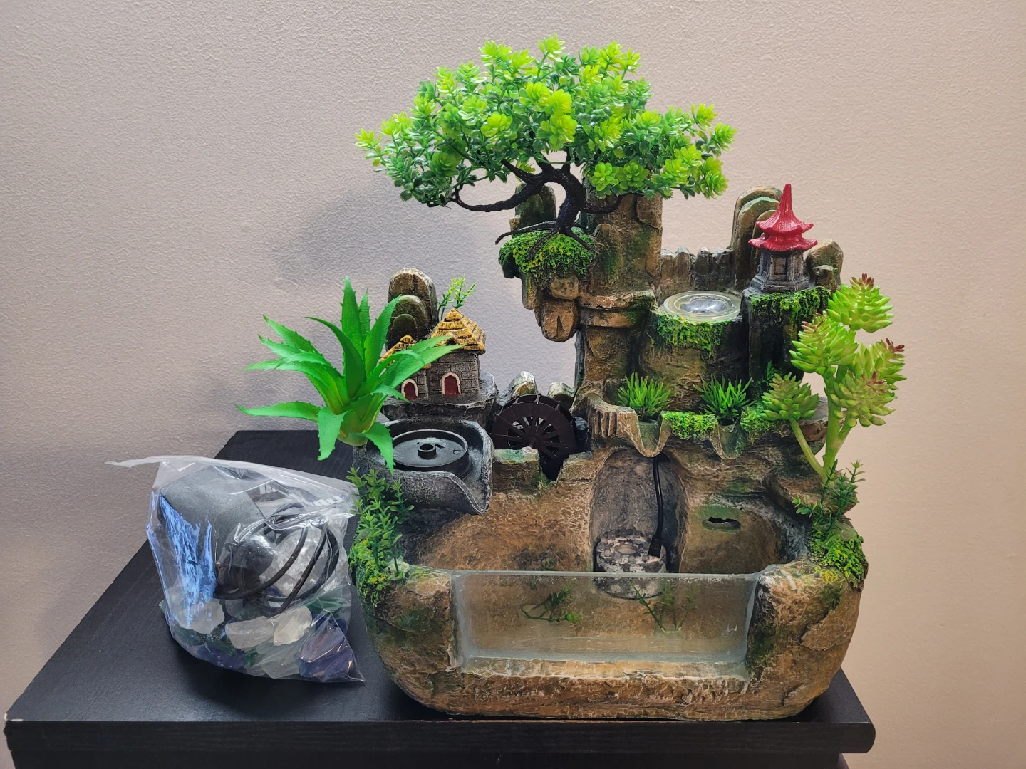 Tabletop Zen Garden Water Fountain - photo 4
