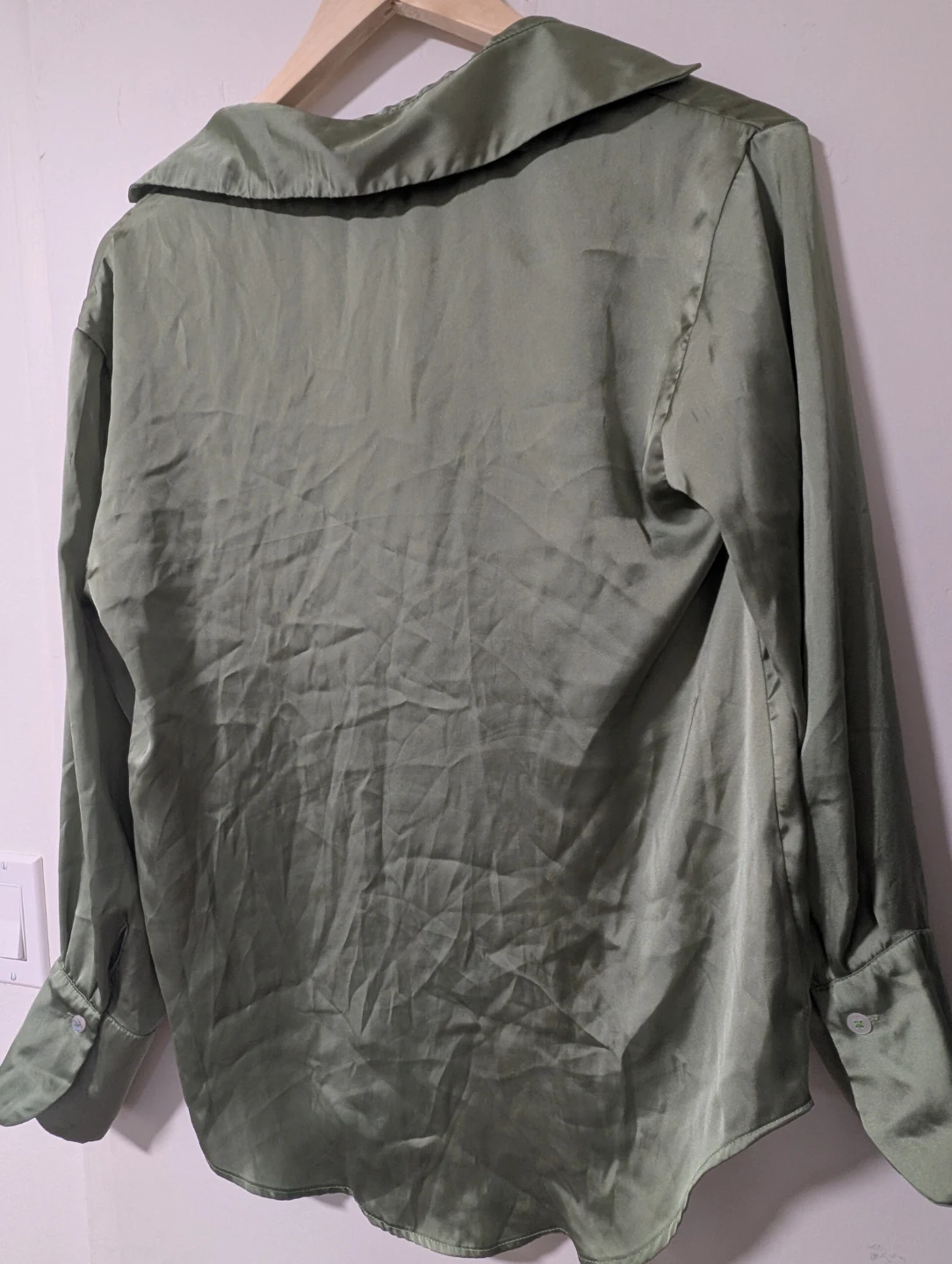 ZARA Satin Button-Up Shirt - photo 5