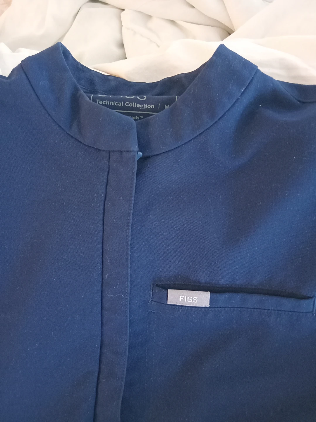 FIGS Technical Collection Scrub Top - Navy Blue - photo 2