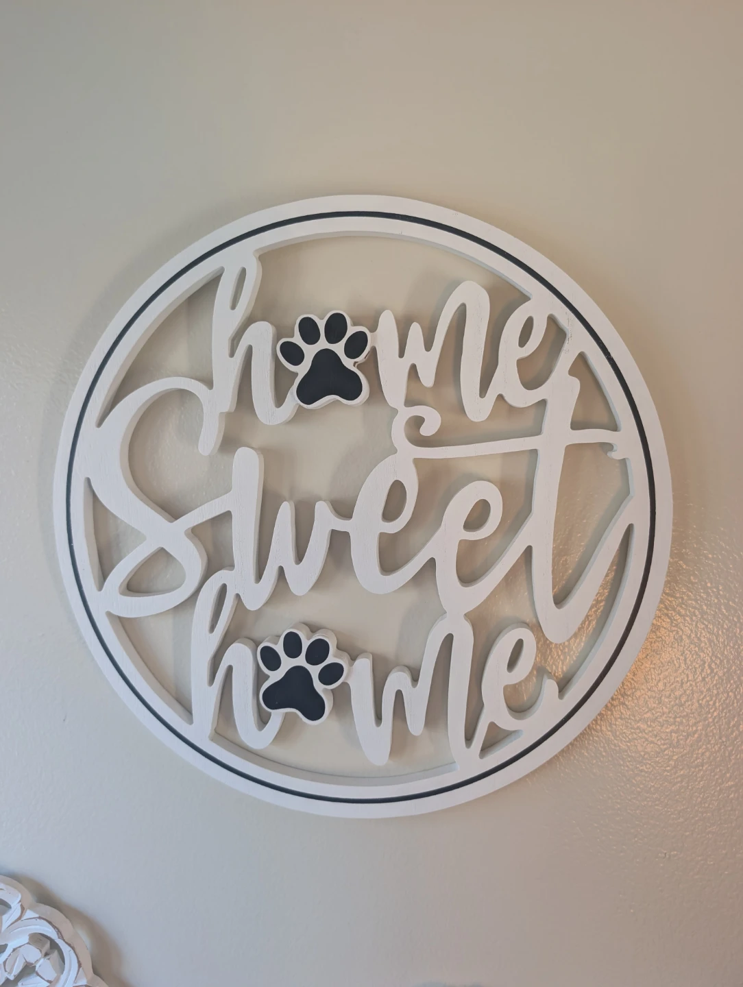 Home sweet home dog themed sign