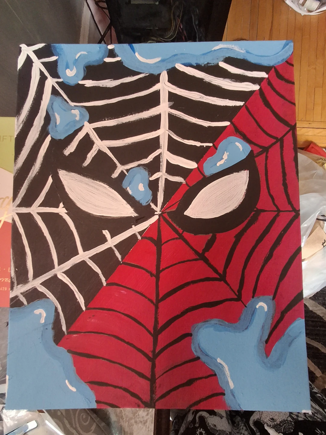 Spiderman Inspired Canvas Art - photo 2