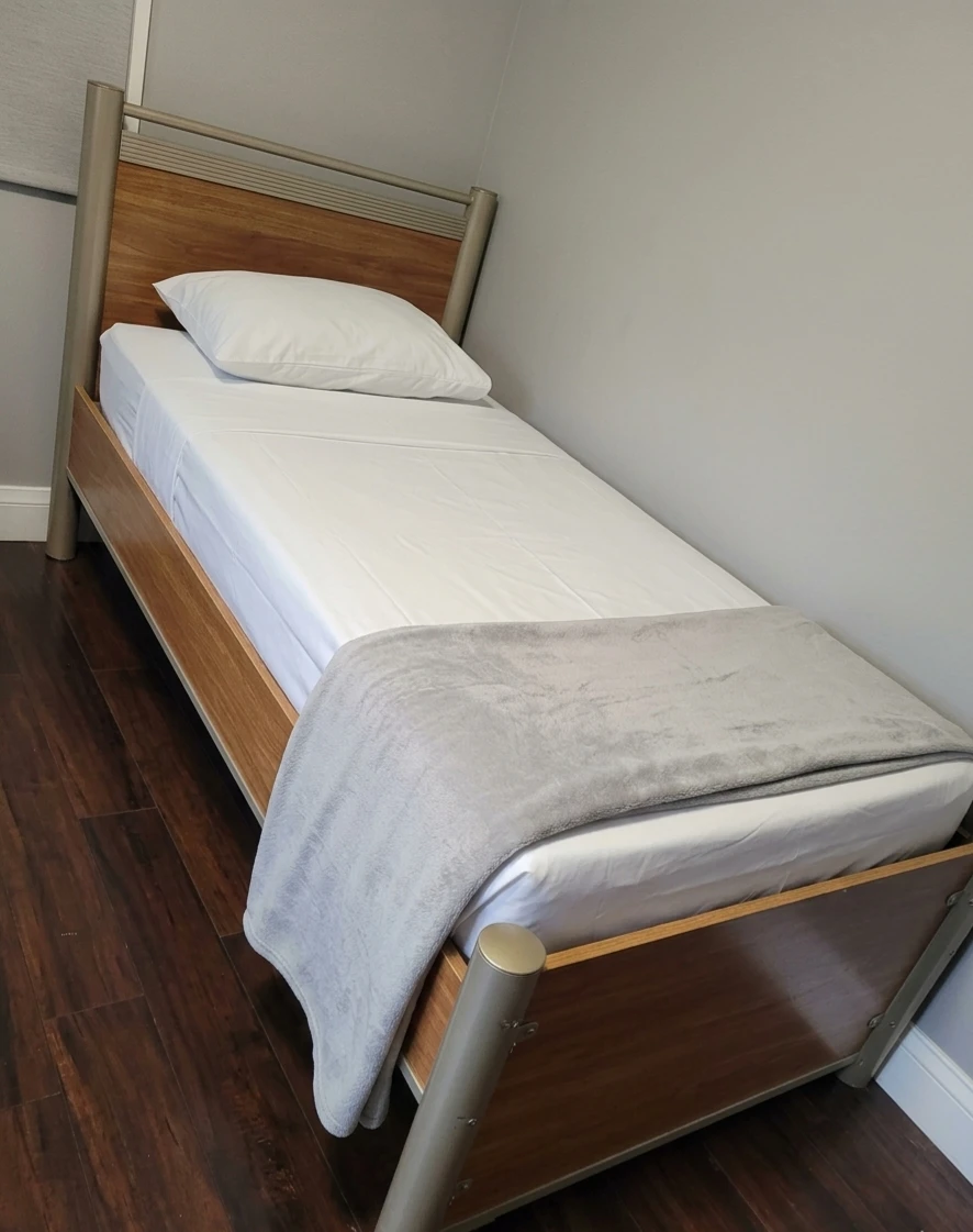 2 Single Bed Frames with boxes and mattresses