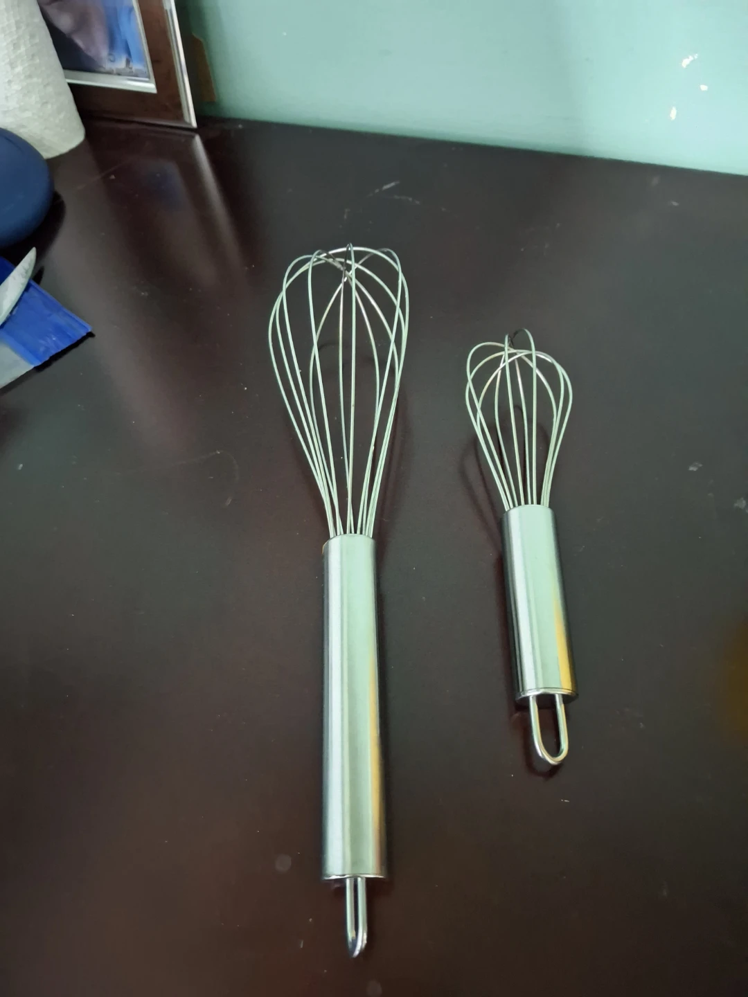 Set of 2 Stainless Steel Whisks