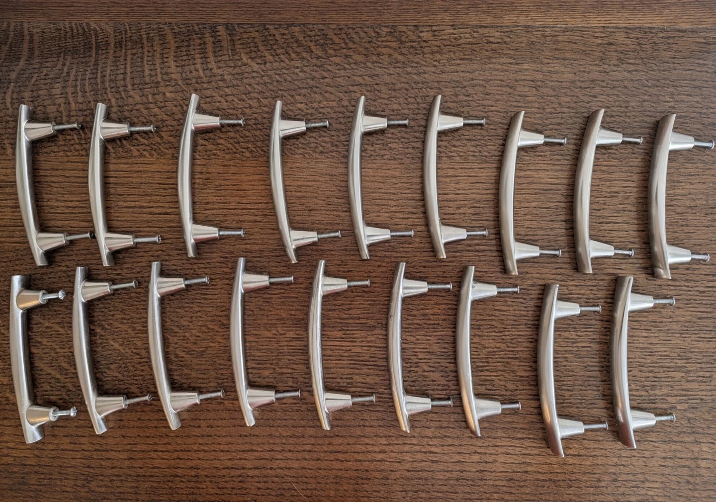 18 Brushed Nickel Cabinet Pull Handles