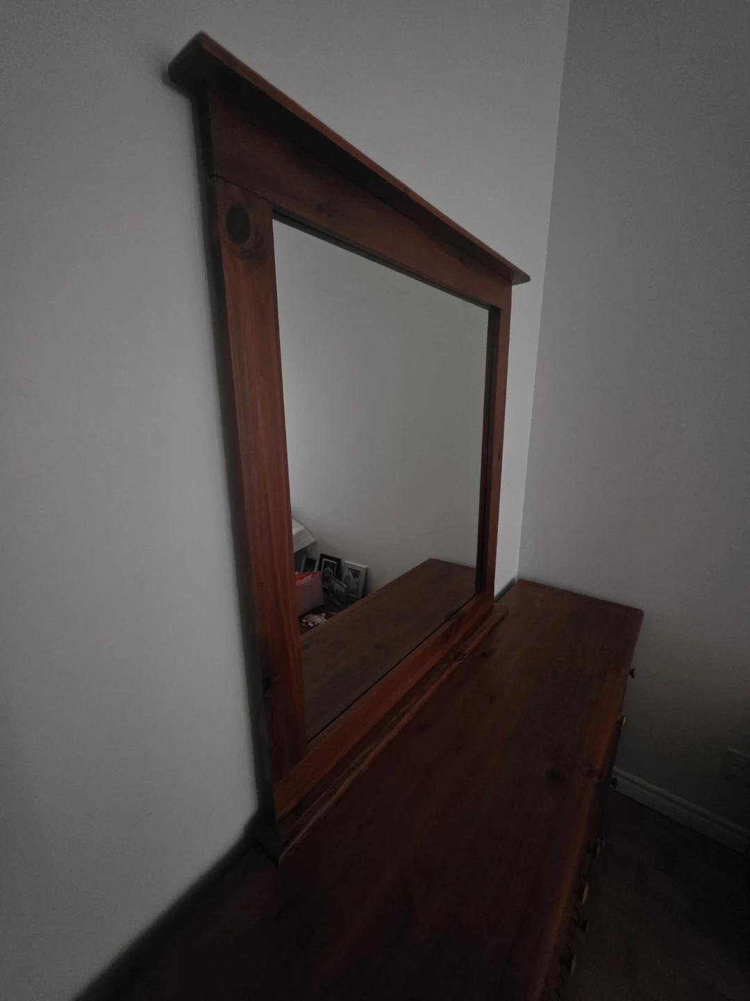 Wooden Dresser with Mirror - photo 4