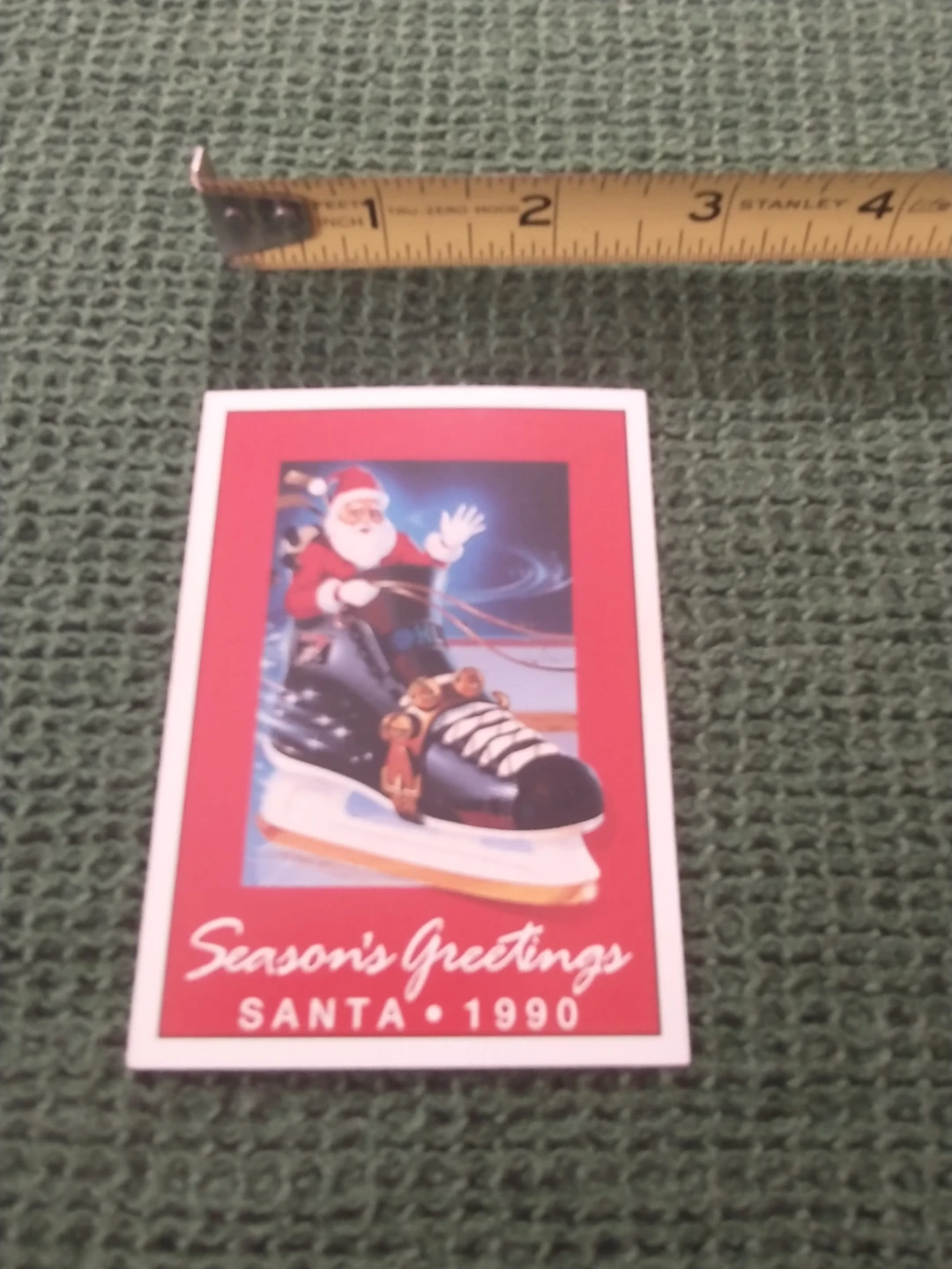 1990 2 OHL David Branch Holiday Trading Card, 2 1/2" x 3 1/2" - photo 3