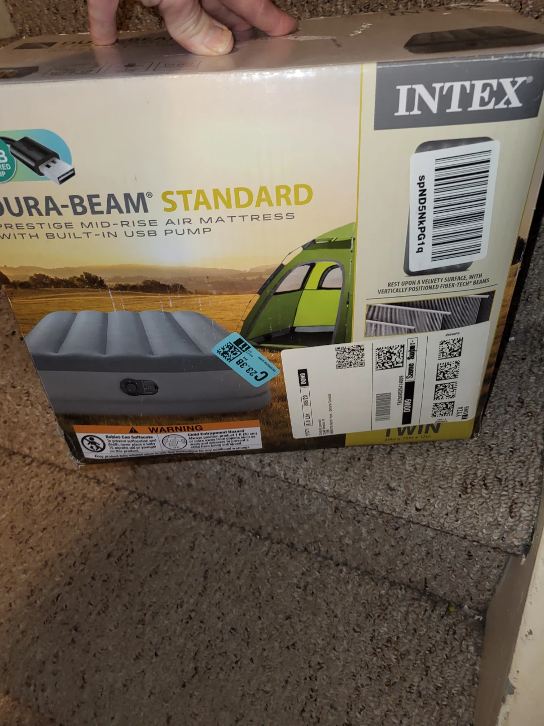Intex Dura-Beam Standard Air Mattress Twin Size