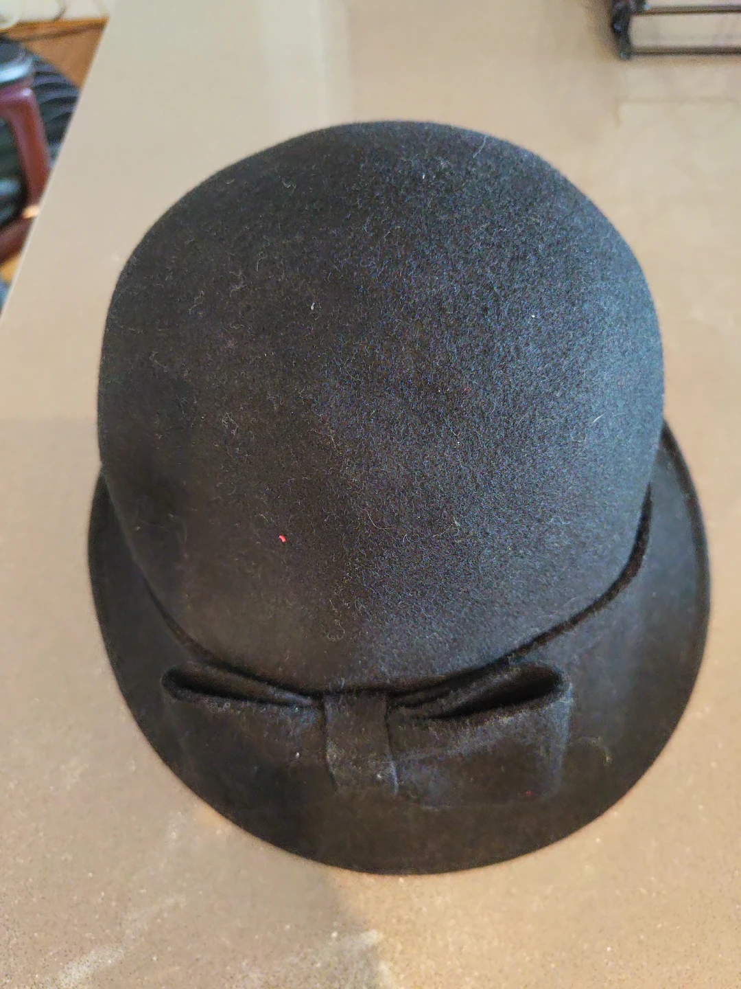 ZARA Accessories Black Hat with Bow - Size M