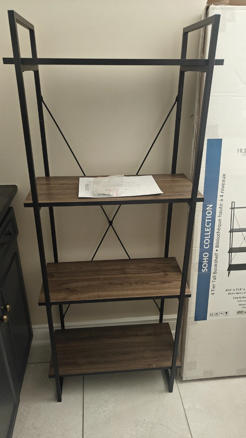 Hudson Home Soho Collection 4 Tier Bookshelf - photo 4